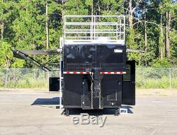 36- Fully Loaded with smoker Gooseneck-ELEC OLE Hickory Pit