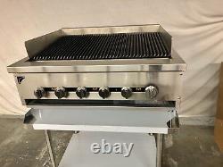 36 Gas Char Broiler HEAVY DUTY Grill 3' Natural Or Propane Radiant