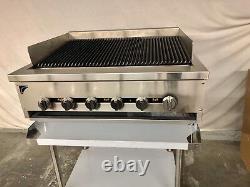 36 Gas Char Broiler & Stand HEAVY DUTY Grill 3' Natural Or Propane Radiant