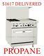 36 Inch (3 Foot) 2 Burner Range With Oven & 24 Right Side Griddle Propane Gas