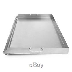 36 x 22 Stainless Steel Griddle Flat Top Grill BBQ Burner For Triple Griddle