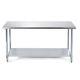 36 X 24 Heavy Duty Industrial Prep Stainless Steel Table With Adjustable Legs