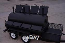 3696 Rotisserie BBQ Grill, Smoker, Cooker on Trailer by HEARTLAND COOKERS