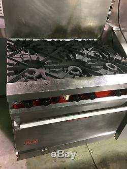 36LC Vulcan 6 Burner Range with Convection Oven