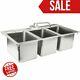 37 Three Compartment 10 X 14 X 10 Bowl Faucet Stainless Steel Drop In Sink 3