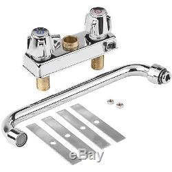 37 Three Compartment FAUCET 10 x 14 x 10 Bowl Stainless Steel Drop In Sink 3