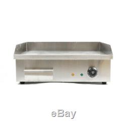 3KW Electric Countertop Griddle Flat Top Commercial Restaurant Grill BBQ 110V