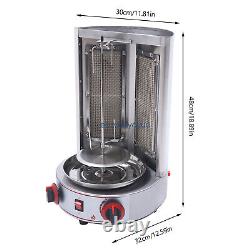 3kw Gas Vertical Broiler Shawarma BBQ Machine Doner Kebab Gyro Stainless Grill