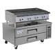 48 Gas Radiant Charbroiler With 52, 2 Drawer Refrigerated Chef Base 160,000