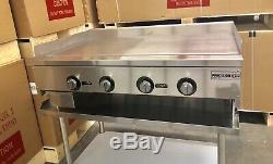 48 Griddle Thermostatic Flat Grill Thermostat Control Gas 4 heavy Duty