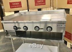 48 Griddle Thermostatic Flat Grill Thermostat Control Gas 4 heavy Duty