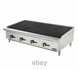 48 Lava Rock Char Broiler Commercial Restaurant Duty Natural Gas Free Liftgate