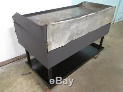 48w Heavy Duty Commercial Natural Gas 4 Burners Griddle/flat Top Grill On Stand