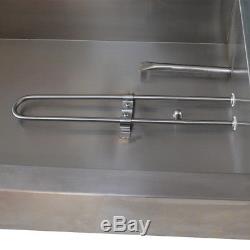 5-Pan Steamer Bain-Marie Buffet Countertop Food Warmer Steam Table 110V 1500W