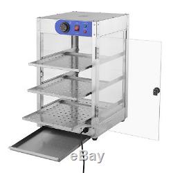 5 Size Commercial 2 / 3-Tier Counter top Food Pizza Warmer Display Cabinet Case