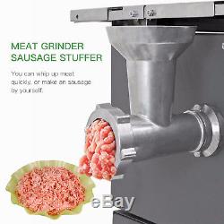 550W Electric Stand Up Butcher Meat Cutting Band Saw + Grinder Sausage Stuffer