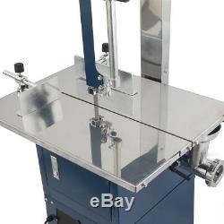 550W Stand Up Meat Band Saw & Grinder Dual Electric Food Processor 2 Free Blades