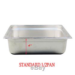 56 Water Bath Steam Table 5-Pan Commercial Bain-Marie Buffet Food Warmer