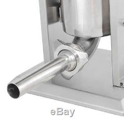 5L Vertical Commercial Sausage Stuffer 15LB Two Speed Stainless Steel Meat Press