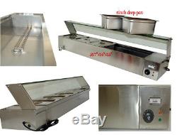 6''Deep Pan 5-Pan Countertop Steam Table Bain Marie Food Warmer 110V1500W US New