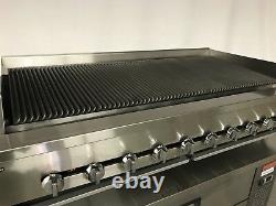 60 Gas Char Broiler HEAVY DUTY CharCoal Grill 5 Natural Or Propane Radiant