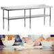 72 X 24 Stainless Steel Commercial Kitchen Work Prep Table With Backsplash