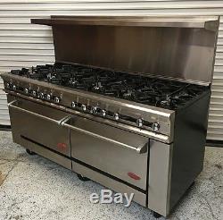 7212 Burner Range & Double Gas Standard Oven #5970 Commercial Restaurant Stove