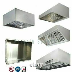 8' FT Restaurant Commercial Kitchen Grease Exhaust Hood Make Up Air Supply Air