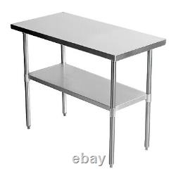 9 Style Stainless Steel Work Prep Table Station Commercial Kitchen Restaurant