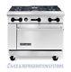 American Range 36 5 Burner Commercial Natural Gas Or Propane Range With Oven Ar-5