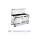 American Range 60 10 Burner Gas Or Propane Commercial Range With Oven Ar-10