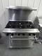 American Range Stove 36in 6 Burners Commercial Natural Gas With Oven Ar-6