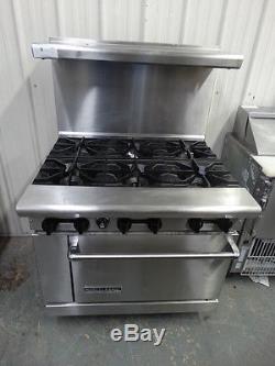 AMERICAN RANGE STOVE 36in 6 BURNERS COMMERCIAL NATURAL GAS WITH OVEN AR-6
