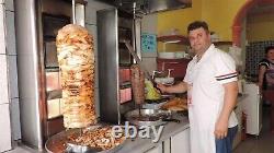 AUTOMATIC ROTATE Commercial 4 Burner GAS Shawarma Machine Vertical Gyro Broiler