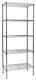 Apollo Hardware Chrome 5-shelf Nsf Wire Shelving Rack With Wheels, 14x24x60