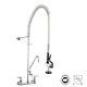 Aquaterior Cupc Nsf Commercial Wall Mount Pull Out Pre-rinse 12 Add-on Faucet