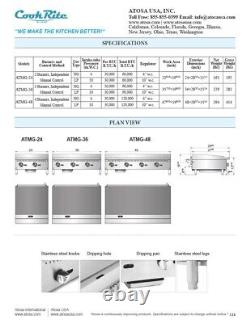 Atosa ATMG-48-LP 48 WIDE GRIDDLE PROPANE