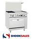 Atosa Ato-2b24g 36'' Gas Range. (2) Open Burners And 24'' Griddle On The Right W