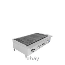 Atosa ATRC-48 48 Inch Stainless Steel Countertop Heavy Duty Radiant Charbroiler