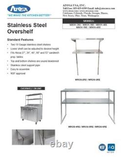 Atosa MROS-3RE DOUBLE OVER SHELF 36 WIDE