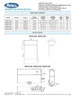 Atosa MROS-3RE DOUBLE OVER SHELF 36 WIDE