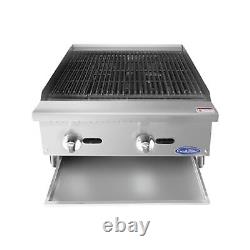 Atosa USA ATRC-24 24 Natural Gas Countertop Heavy Duty Radiant Charbroiler w
