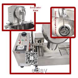 Automatic Commercial donut machine donut maker, 1 Wider Oil Tank, 3 free Set Molds