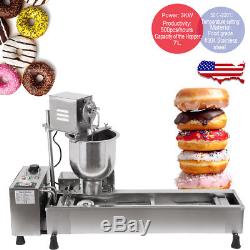 Automatic Donut Machine 3KW Commercial Donut Maker 3 Set free Mold