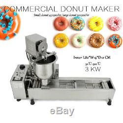Automatisch Donutmaker Donutmaschine 220V, Wide Oil Tank, 3 Sets Mold Kommerziell