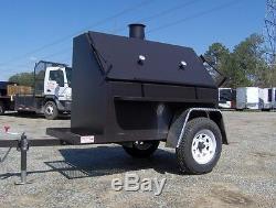 BBQ PIT SMOKER concession grill utility 8ft trailer NEW hog box 500