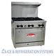 Bakemax Commercial 36 6 Burner Natural Gas / Propane Range Stove With Oven Bas36o