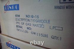 Bingo I05-1008 Commercial Grade Natural Gas 15 Griddle G-15