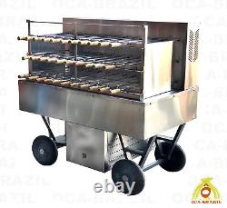 Brazilian Charcoal Grill 32 Skewers Professional Grade Catering Master