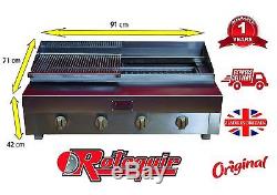 CHARGRILL WITH GRIDDLE & HOT PLATE NATURAL GAS OR LPG CHARCOAL Flame GRILL NEW